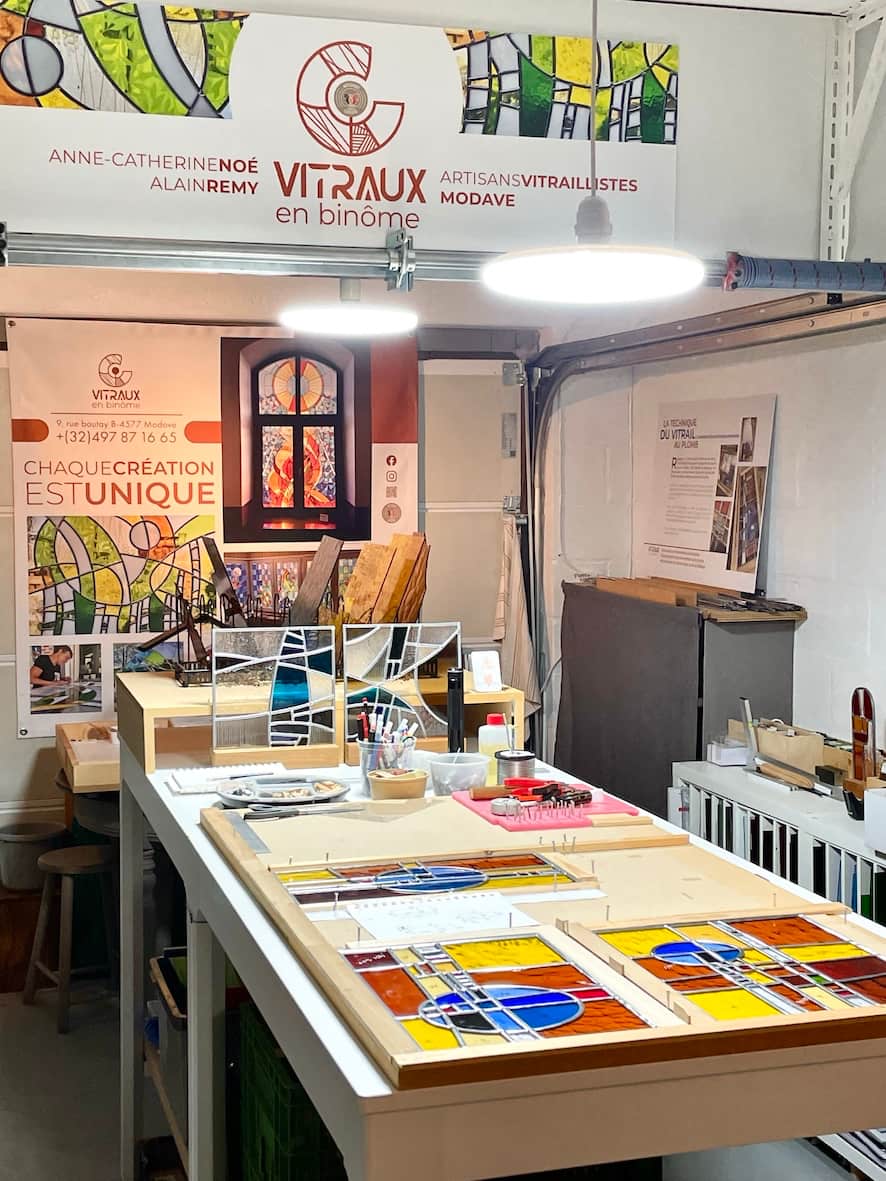 Atelier Vitraux en binôme